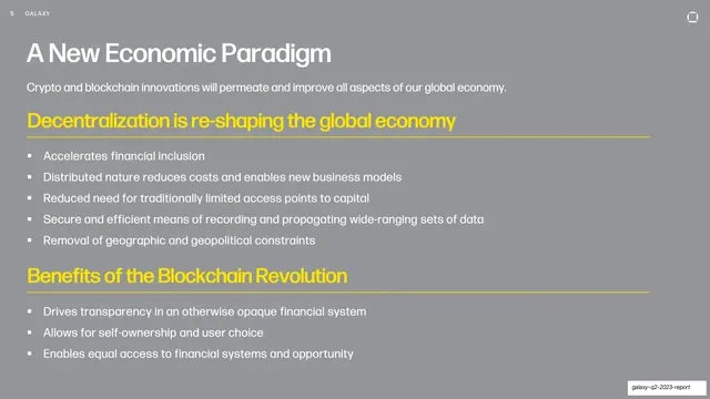A New Economic Paradigm
