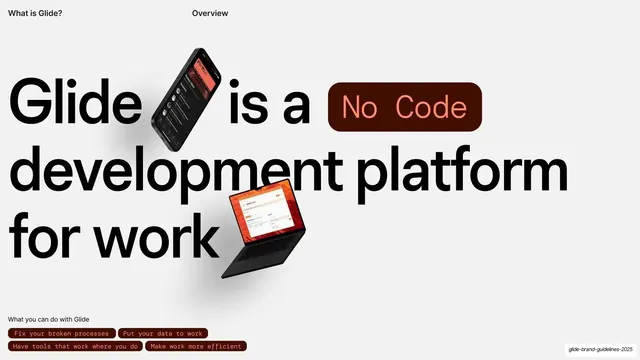 Glide is a no-code platform overview