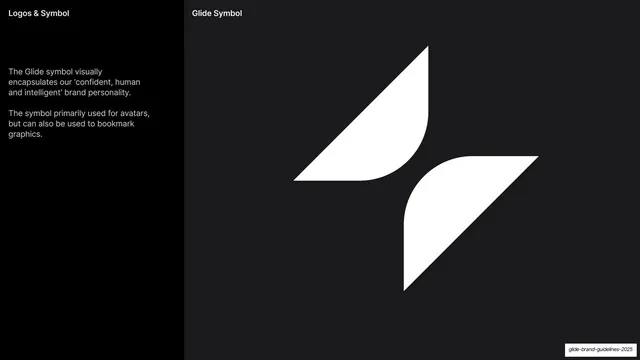Glide bolt symbol presentation