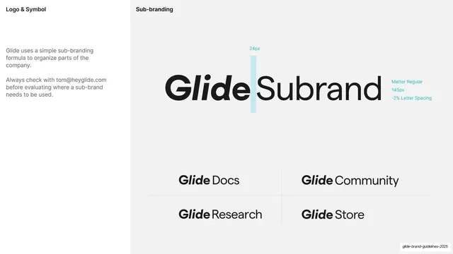 Sub-branding lockup formula