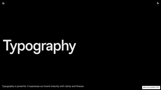 Typography section divider, minimal, swiss, dark