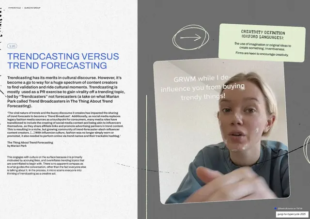 Trendcasting versus trend forecasting spread