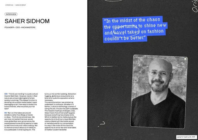 Saher Sidhom interview spread