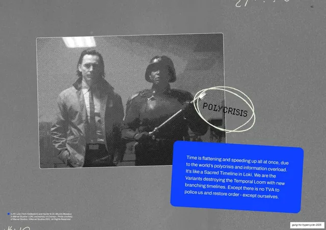 Polycrisis film-still spread