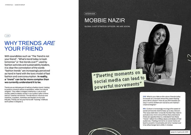 Why trends are your friend / Mobbie Nazir interview