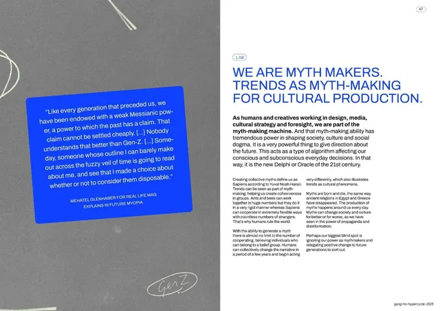 Myth-making cultural production text spread