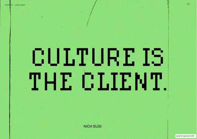 Culture is the client statement slide