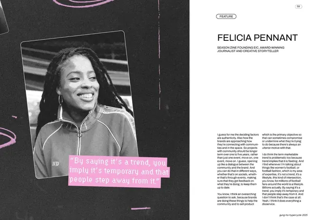 Felicia Pennant feature interview