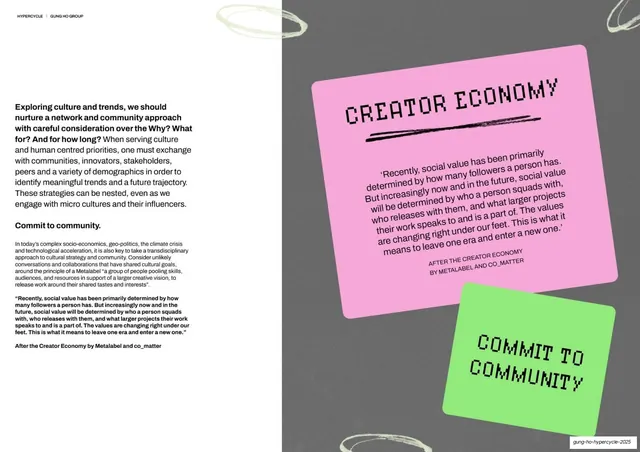 Commit to community sticky-note spread