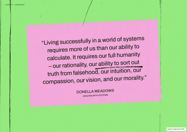Donella Meadows systems quote slide