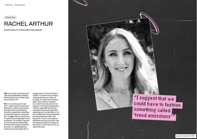 Rachel Arthur interview spread