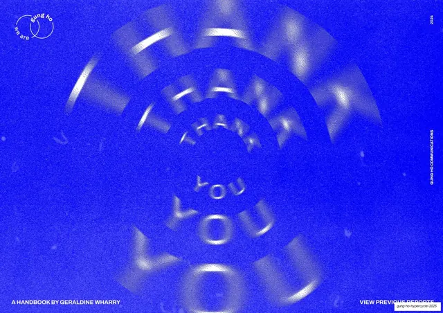 Thank You blue echo closing slide