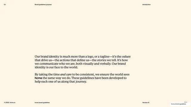 Brand guidelines purpose statement