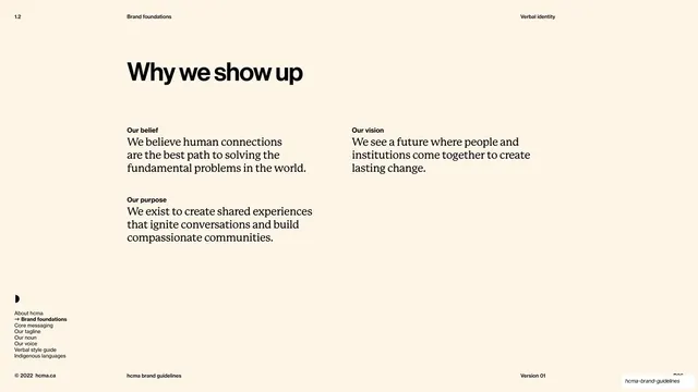 Why we show up belief statements