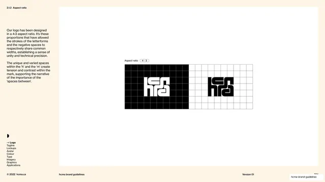 Logo 4:3 aspect ratio grid