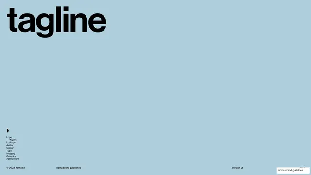 Tagline section divider