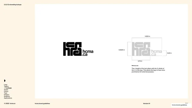 Co-branding lockup spec, editorial, swiss, light