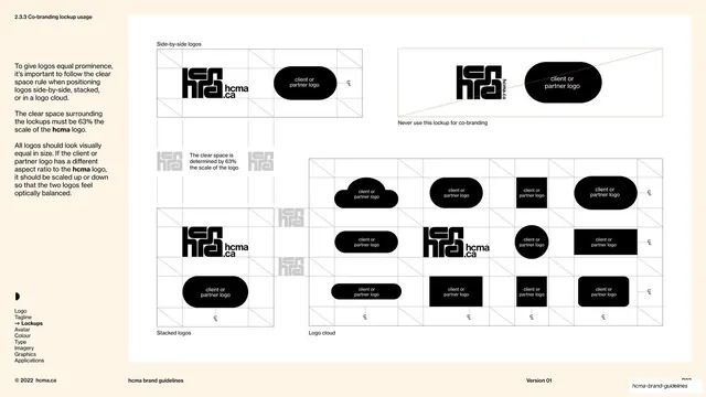 Co-branding lockup usage and clear space