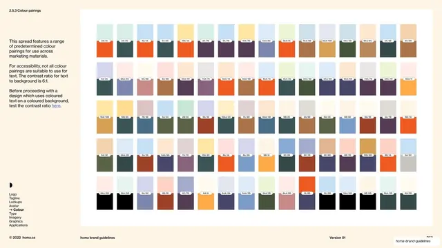 Colour pairings
