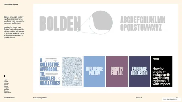 HCMA graphic typeface, Bolden