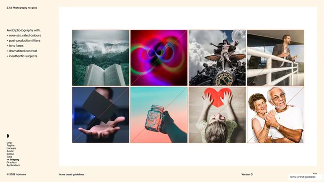 Photography no-goes do not use grid