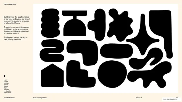 Graphic forms silhouette library