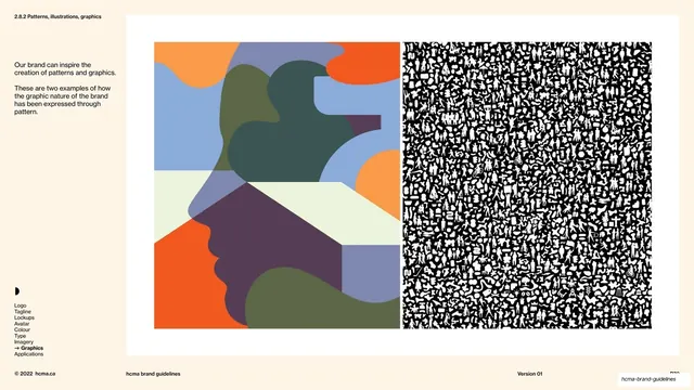 Patterns illustrations graphics two examples