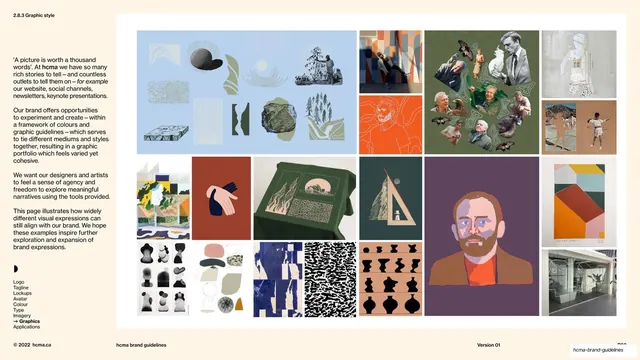 Graphic style varied portfolio grid