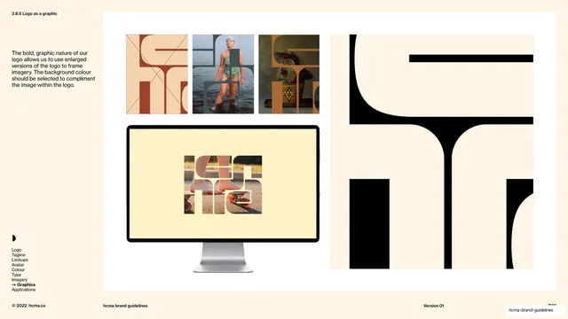Logo as a graphic framing imagery