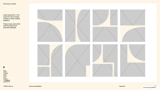 Logo as a graphic letter-sized crop templates