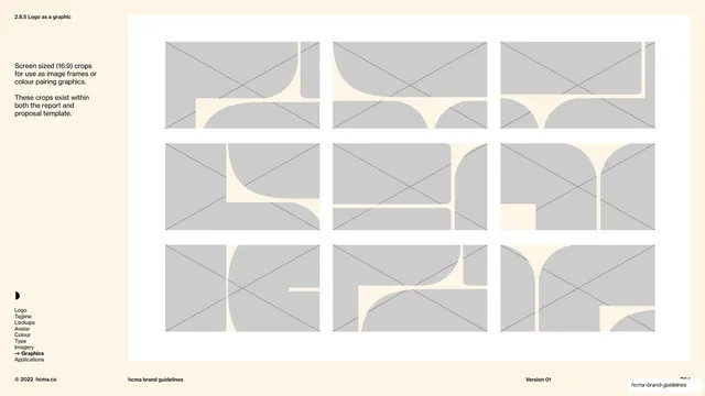 Logo as a graphic 16:9 crop templates