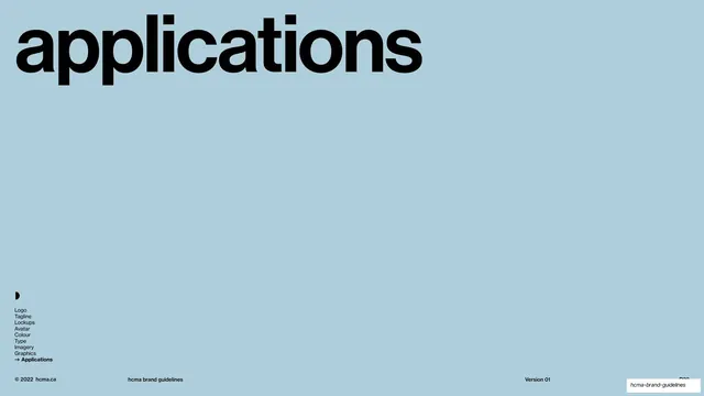 Applications section opener