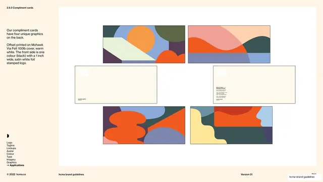 HCMA compliment cards page