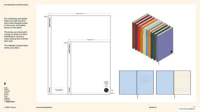 HCMA notebooks and sketch books page