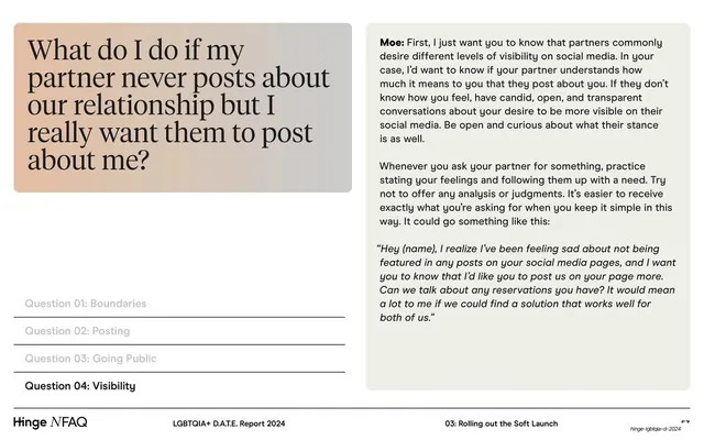 NFAQ Q04 Visibility answer slide, editorial, minimal, light