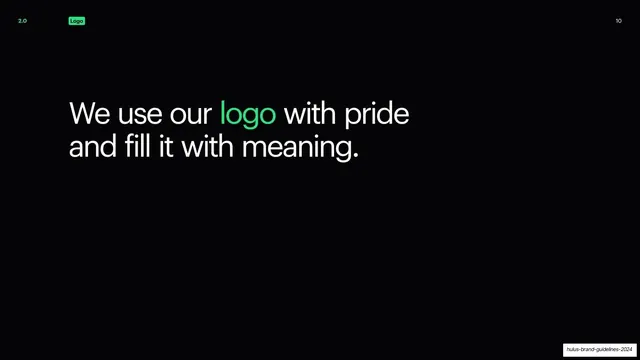 We use our logo with pride statement