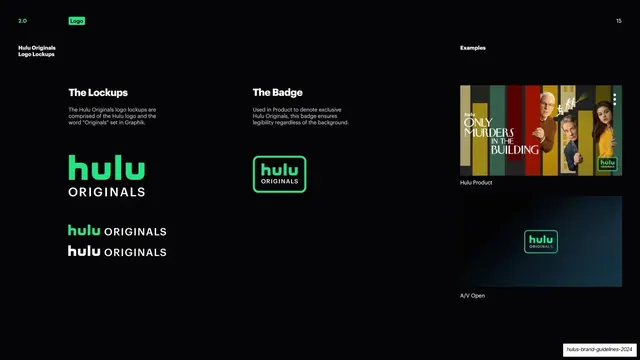 Hulu Originals logo lockups