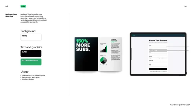 Hulu Business Time color world overview