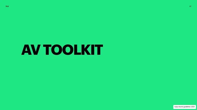 AV Toolkit section divider