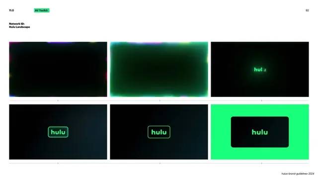 Network ID Hulu Landscape storyboard
