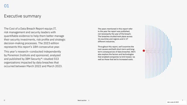 Executive summary section divider
