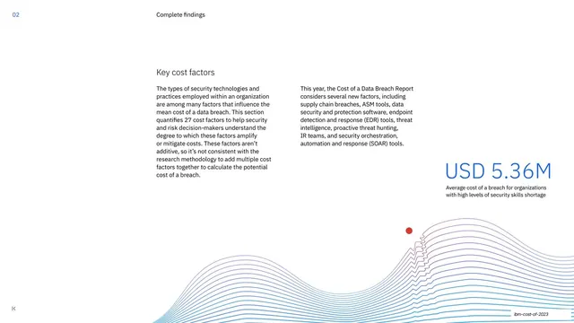 Key cost factors section divider