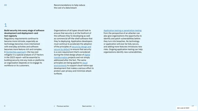 Recommendation 1 three-column body copy