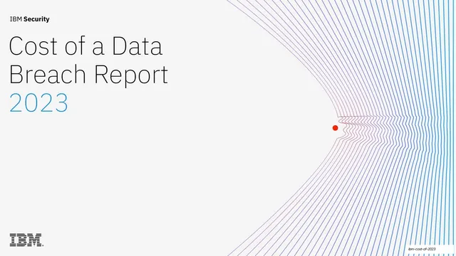 IBM Cost of a Data Breach Report 2023, corporate-clean, minimal, light