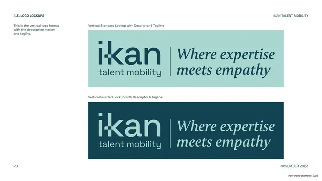 IKAN vertical lockup with descriptor and tagline