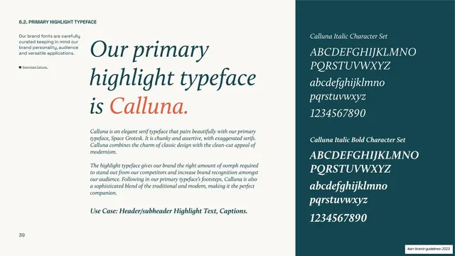 IKAN highlight typeface (Calluna)