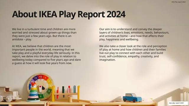 About IKEA Play Report 2024