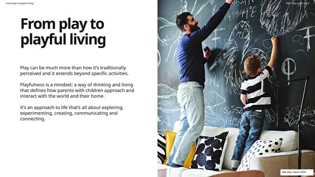 From play to playful living section spread