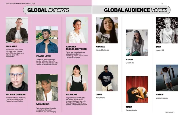 Global experts and audience voices grid