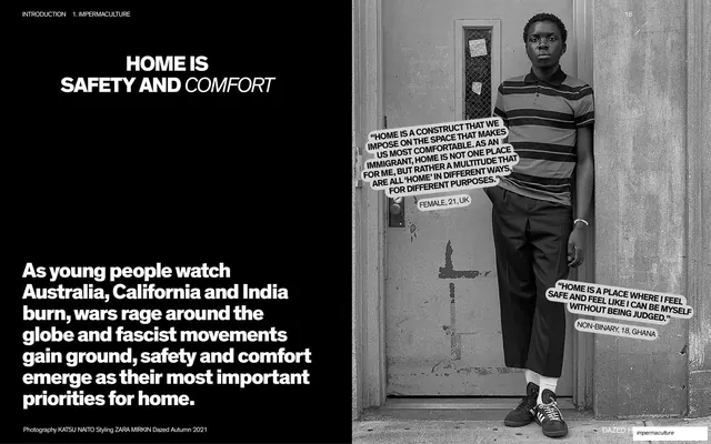 Home is safety and comfort split spread